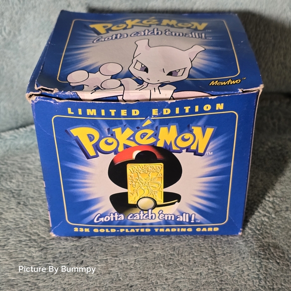 limited edition 23k gold plated pokemon cards from 1999 Sealed Pokémon Trading Card Mewtwo Pokémon™ Special Edition 23 karat